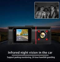 car dvr dash cam dual lens hd car dashboard ir night vision recorder camera automobiles parts accessories