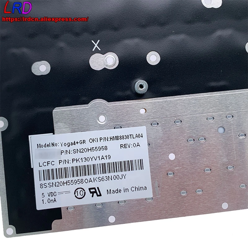 Новая Оригинальная немецкая клавиатура с подсветкой для ноутбука Lenovo Yoga 900-13ISK