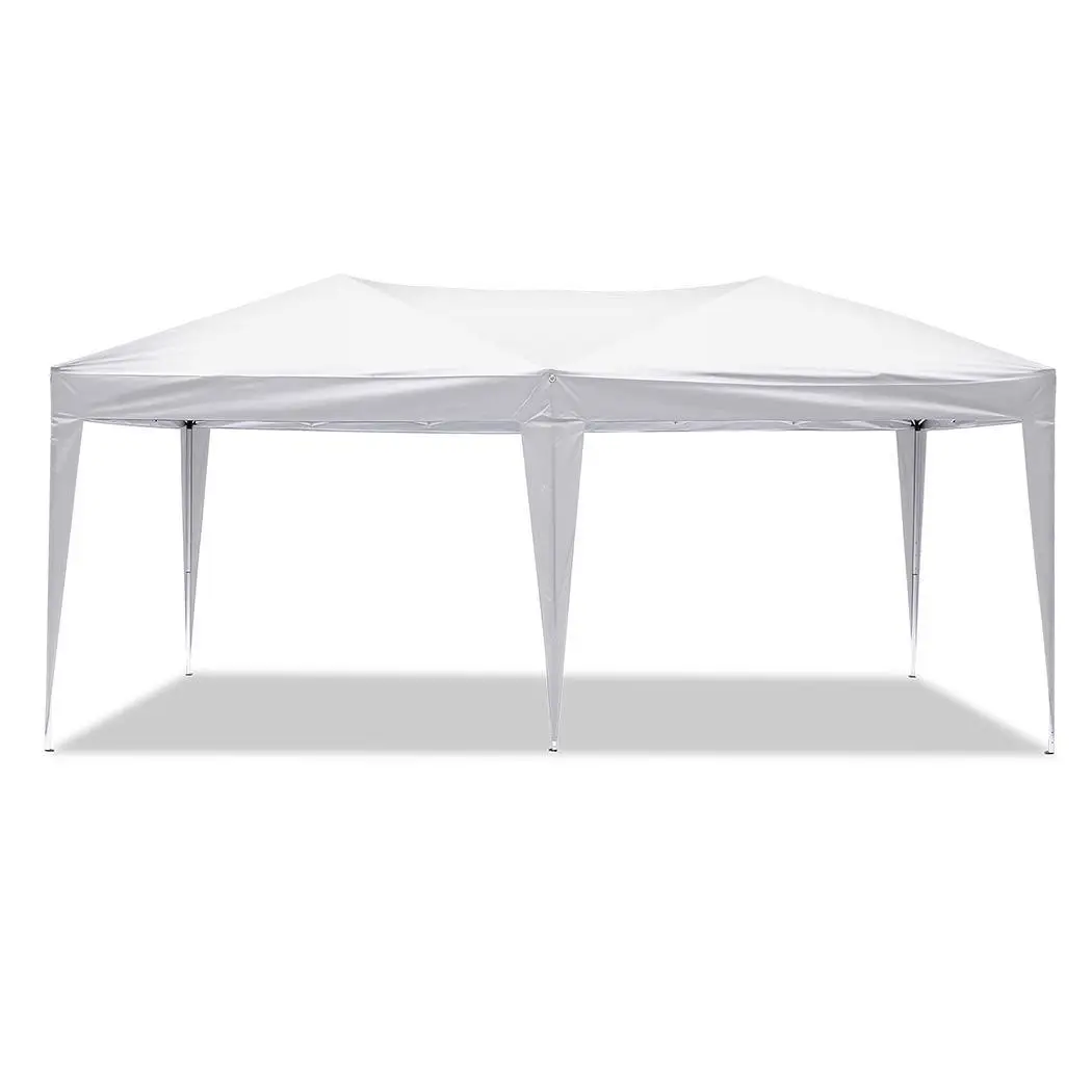 

Folding Party Tent with Side Panel Tent for Garden Wedding Aluminum Tube Support 9.8 x 19.7 x 10.8ft