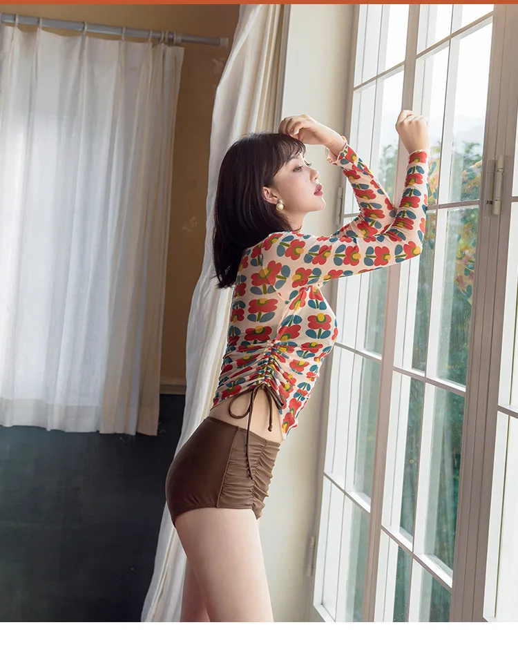 Пикантное женское бикини Rashguard женский купальный костюм летняя женская одежда с