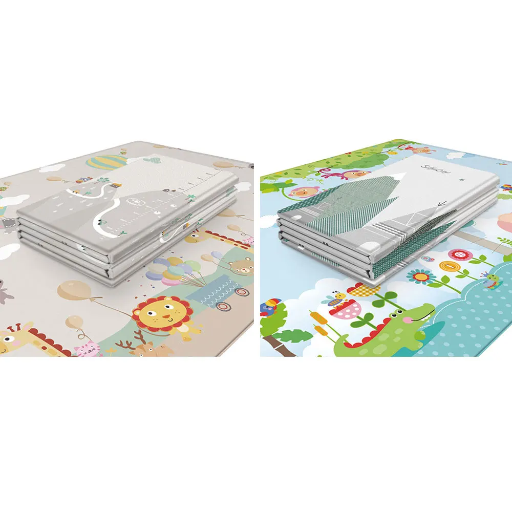 

200*180*1cm Infant Baby Play Mat Foldable Puzzle Playmat Game Pad for Children Foam Crawling Mat Waterproof Play Mattress