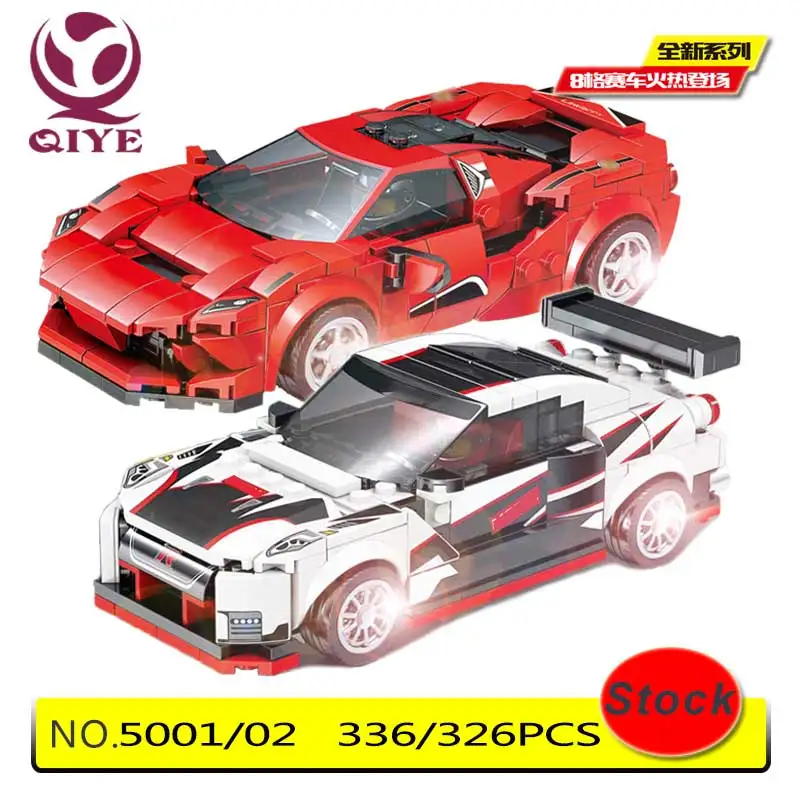 QIYE новый скоростной гоночный автомобиль чемпионов F8 Lepining 76895 Playmobil лего Technic Creator