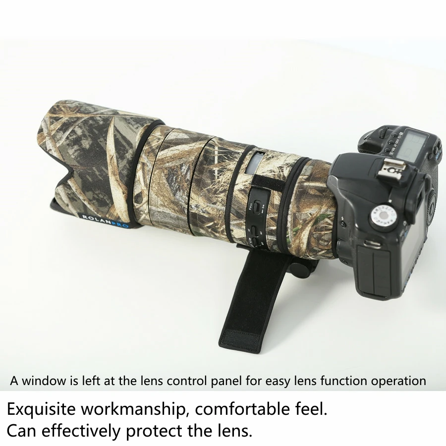 Водонепроницаемый камуфляжный чехол ROLANPRO для объектива дождевик Tamron SP 70 200 мм F/2 8