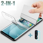 99D Гидрогелевая пленка 2 в 1 для Samsung A51 A71 A50 A70 A4- A20 A01 A80 A20 A20S M10 A10E A20E, защита экрана, мягкая пленка, не стекло