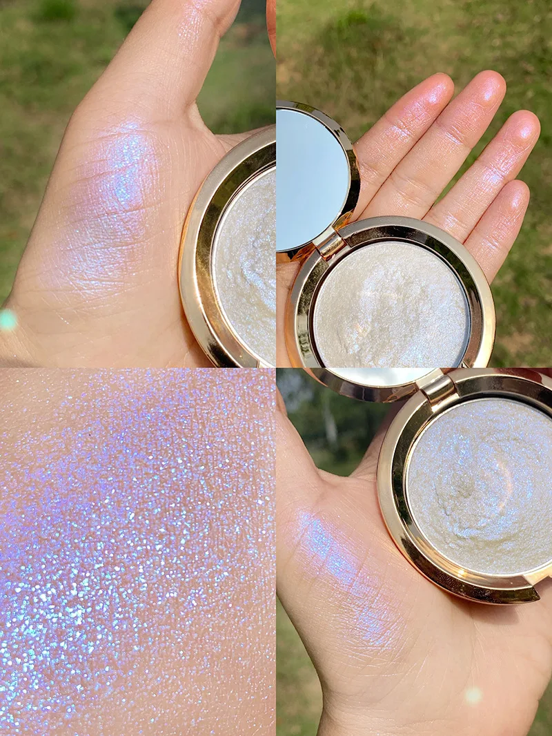 Блестящий Хайлайтер для макияжа бронзер палитра блестящее лицо светящееся