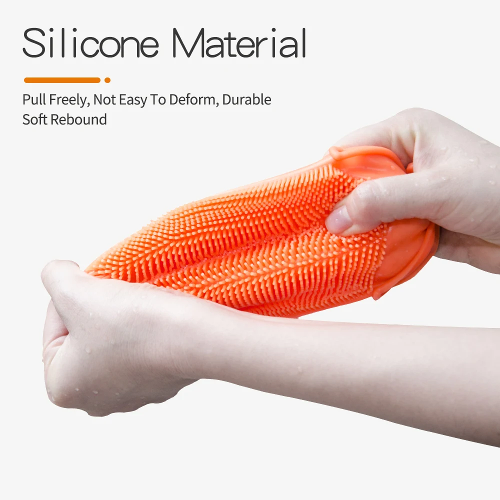 4 шт. силиконовые перчатки для мытья посуды | Дом и сад