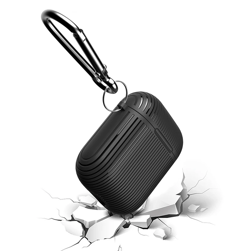 Новый Полосатый силиконовый чехол для Apple Airpods аксессуары наушников беспроводные
