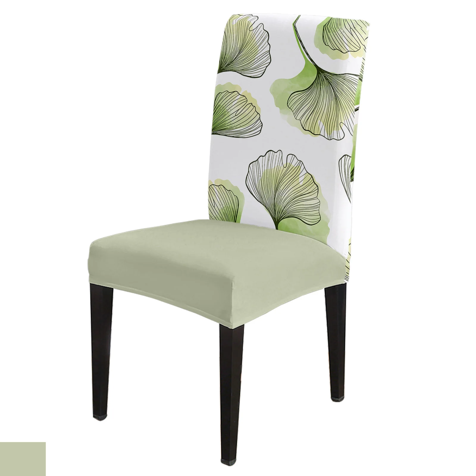 

Ginkgo Leaf Line And Shadow Dining Chair Home Decor Chair Covers Living Room Seat Covers for Chairs