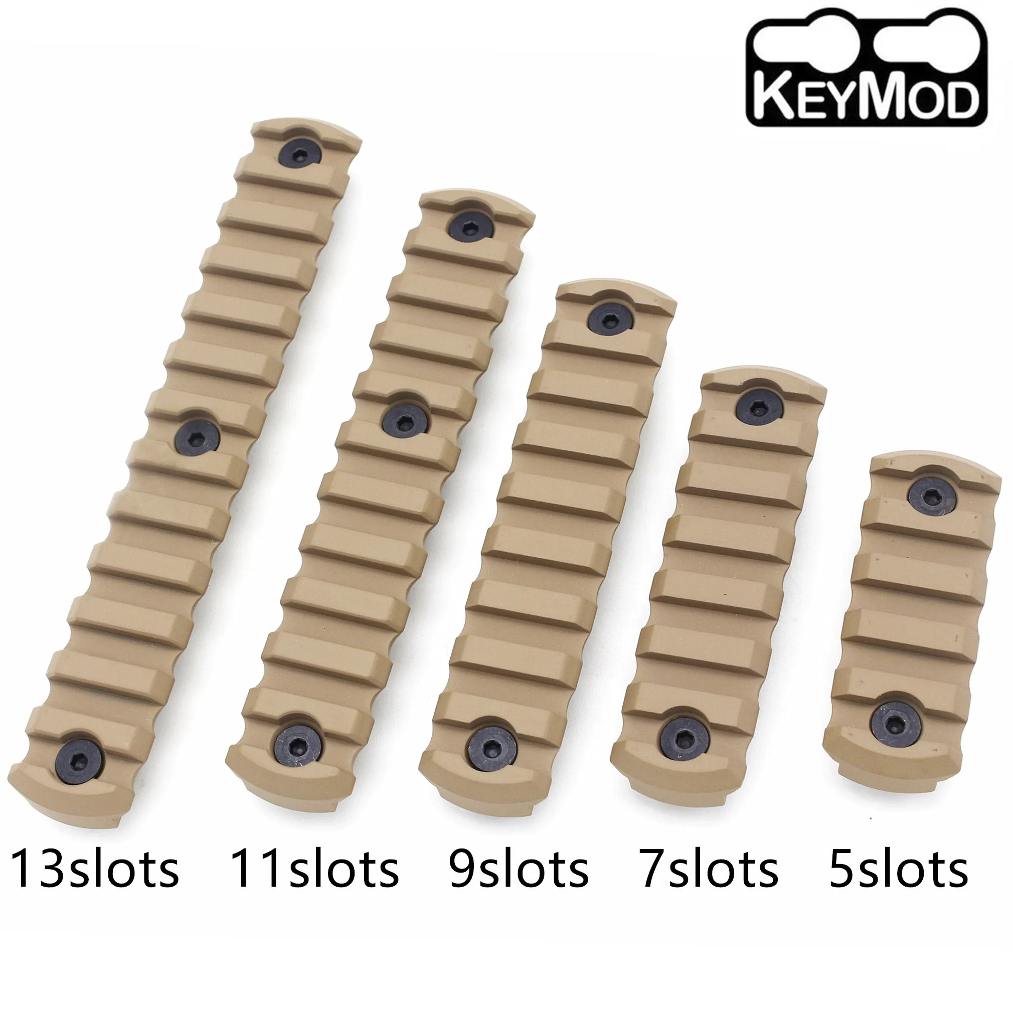 5/7/9/11/13 слотов Keymod Picatinny/Weaver Rail сегментное Алюминиевое Крепление для KEYMOD Handguard Systems