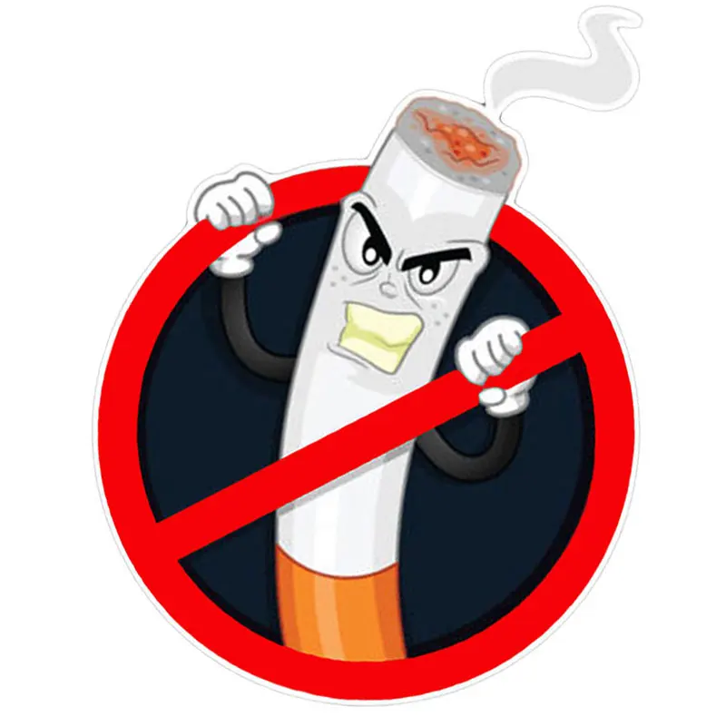 

Interesting car smoke-free stickers, products, for windows, walls, doors, car decoration design, warning signs customized PVC
