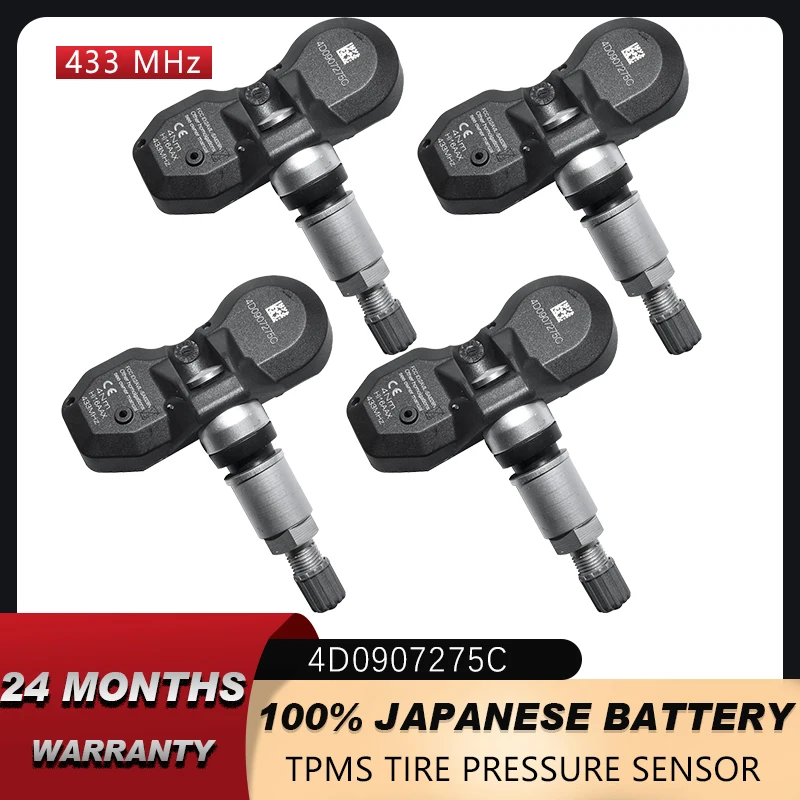 Датчик давления в шинах TPMS для AUDI A8 2004 2005 2006 2007 VW Phaeton 2003 OEM 4D0907275E 4D0907275C #433 МГц |