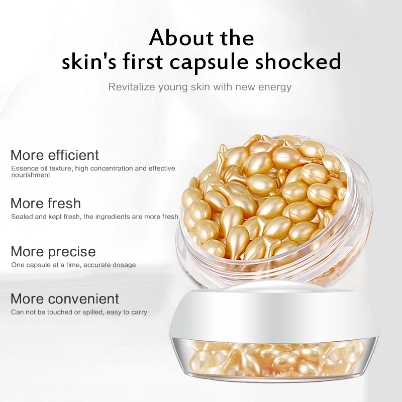 

Placental Essence Capsule Skin Fullerene Essence Dilute Fine Line Brighten Skin Whitening Anti-wrinkle Tighten Moisturizer TSLM1