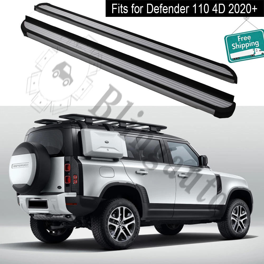 Подножка подходит для L.and Rover Defender L663 4D 110 2020 2021 + боковые ступени nerf бар