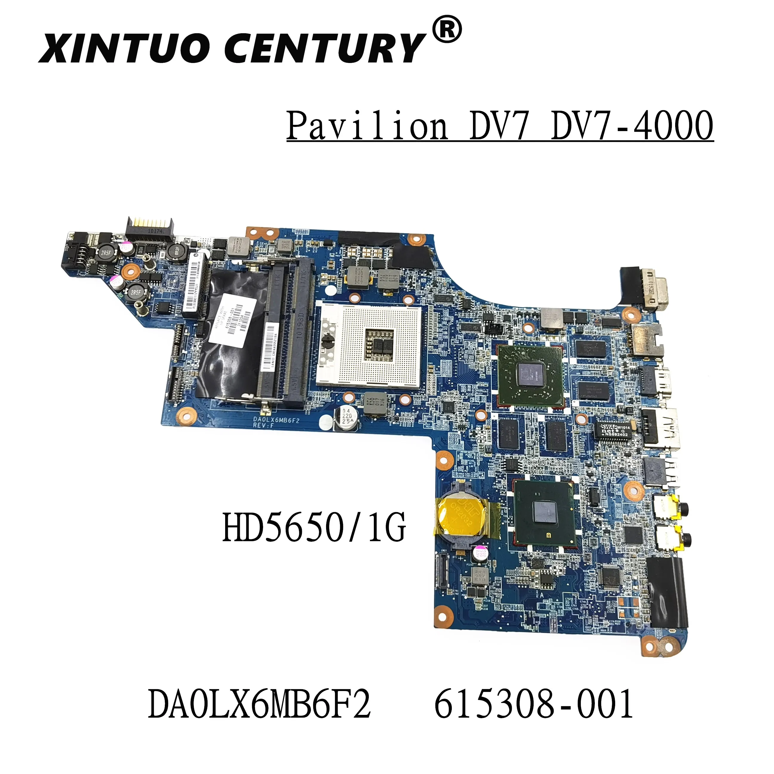    HP Pavilion DV7 DV7T DV7-4000 615308-001 630981-001 DA0LX6MB6F2 HM55 DDR3 HD5650M GPU