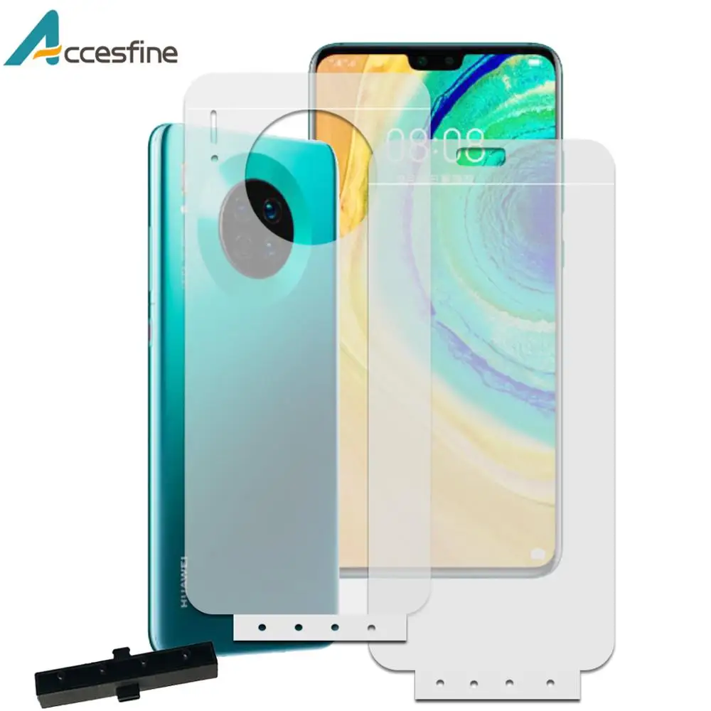 9D Передняя и задняя Гидрогелевая Защитная пленка для экрана Huawei Mate 30 20 10 9 Pro X