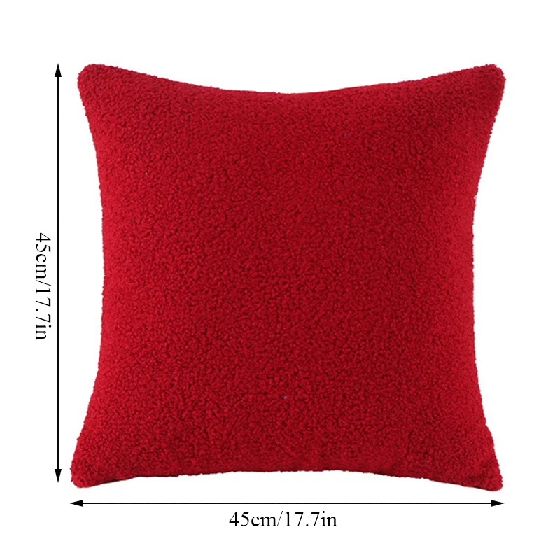 

Solid Color Pillowcase Modern Pillowcase Sofa Cushion Cover Plush Pillowcase Spandex Soft Comfortable Home Textile Products