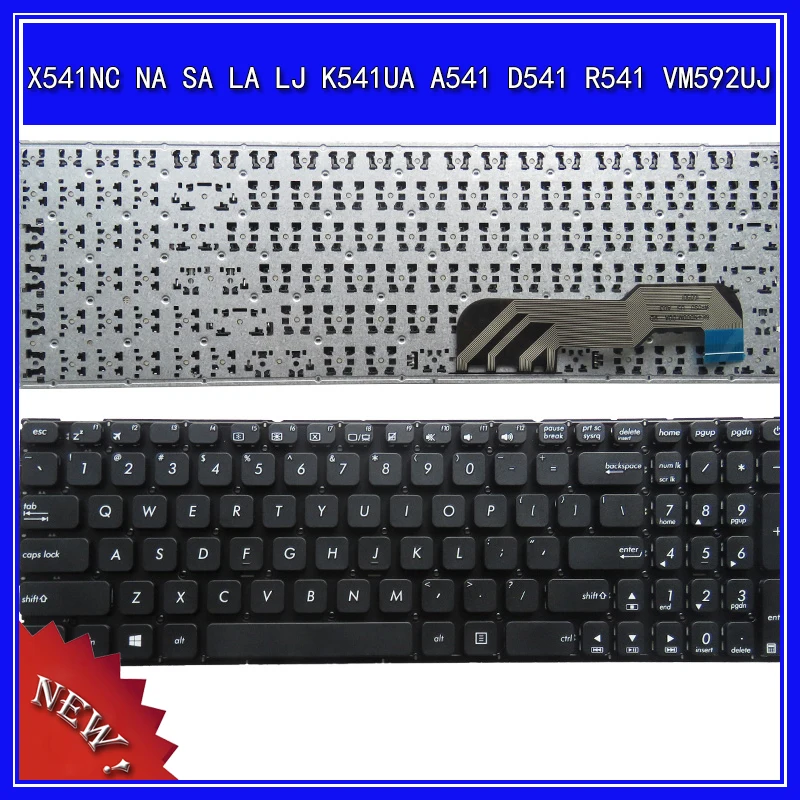

Клавиатура для ноутбука ASUS X541NC NA SA LA LJ K541UA A541 D541 R541 VM592UJ, сменная Клавиатура для ноутбука