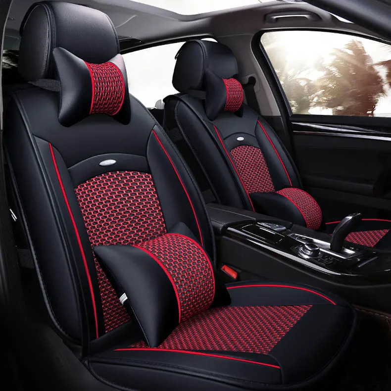 Универсальный чехол для автомобильных сидений кожаный Skoda Octavia Superb Rapid Yeti peugeot