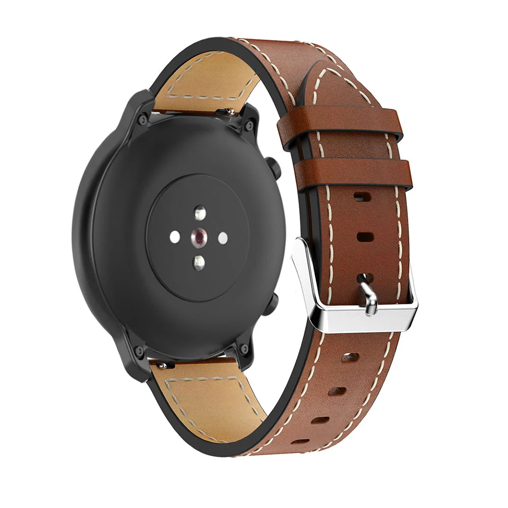 

Leather Replacement WatchStrap Band For Huawei Watch GT 2 42mm 46mm Bracelet band For Samsung Galaxy Watch 42mm 46mm watchbands