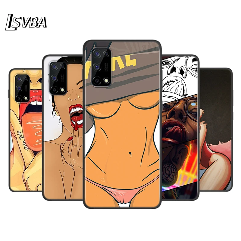 

So Cool Sexy Girl Silicone Cover For Realme V15 X50 X7 X3 Superzoom Q2 C11 C3 7i 6i 6s 6 Global Pro 5G Phone Case