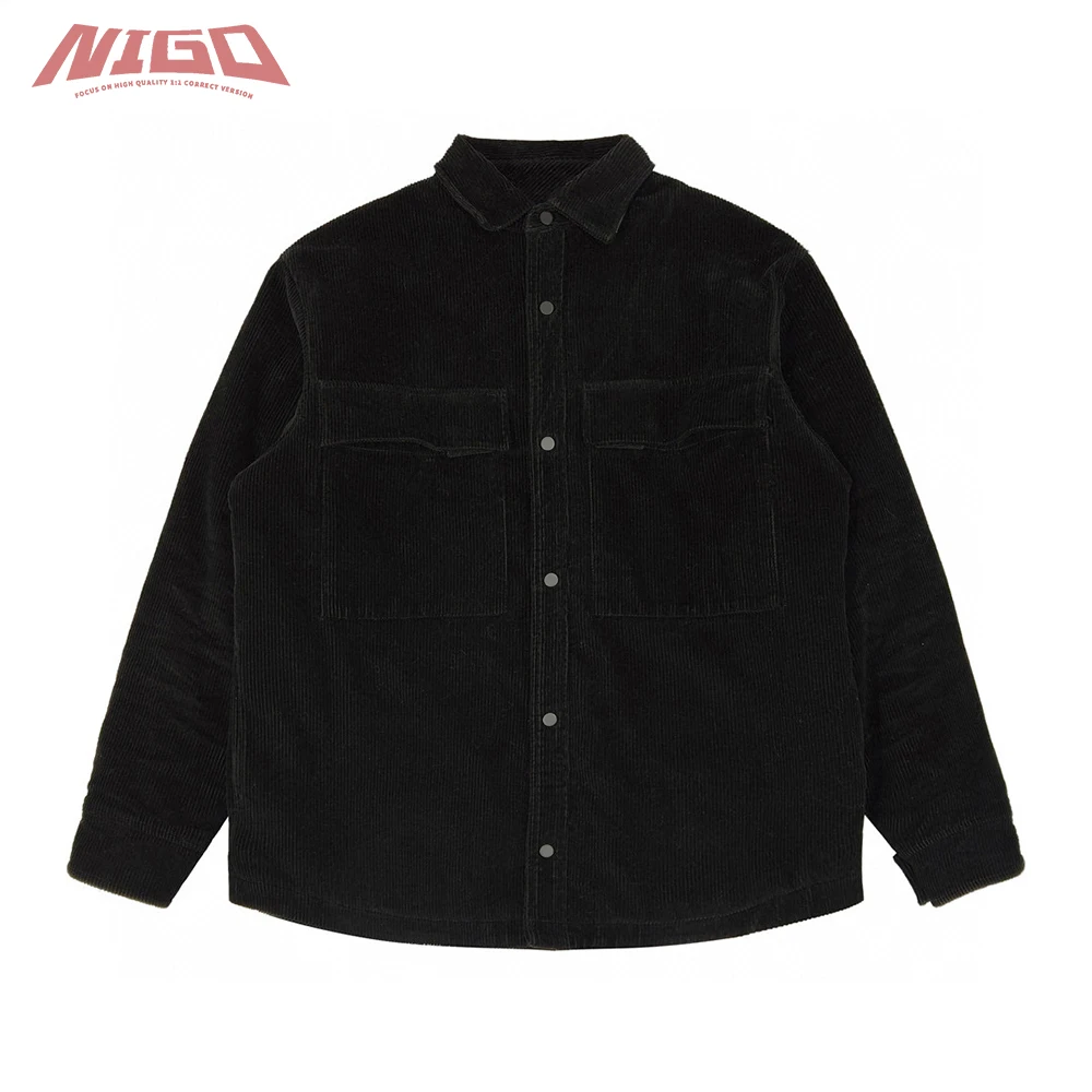 

Шерстяная Рубашка NIGO 21ss 6th F, Вельветовая, с карманами, Kacket # nigo3875