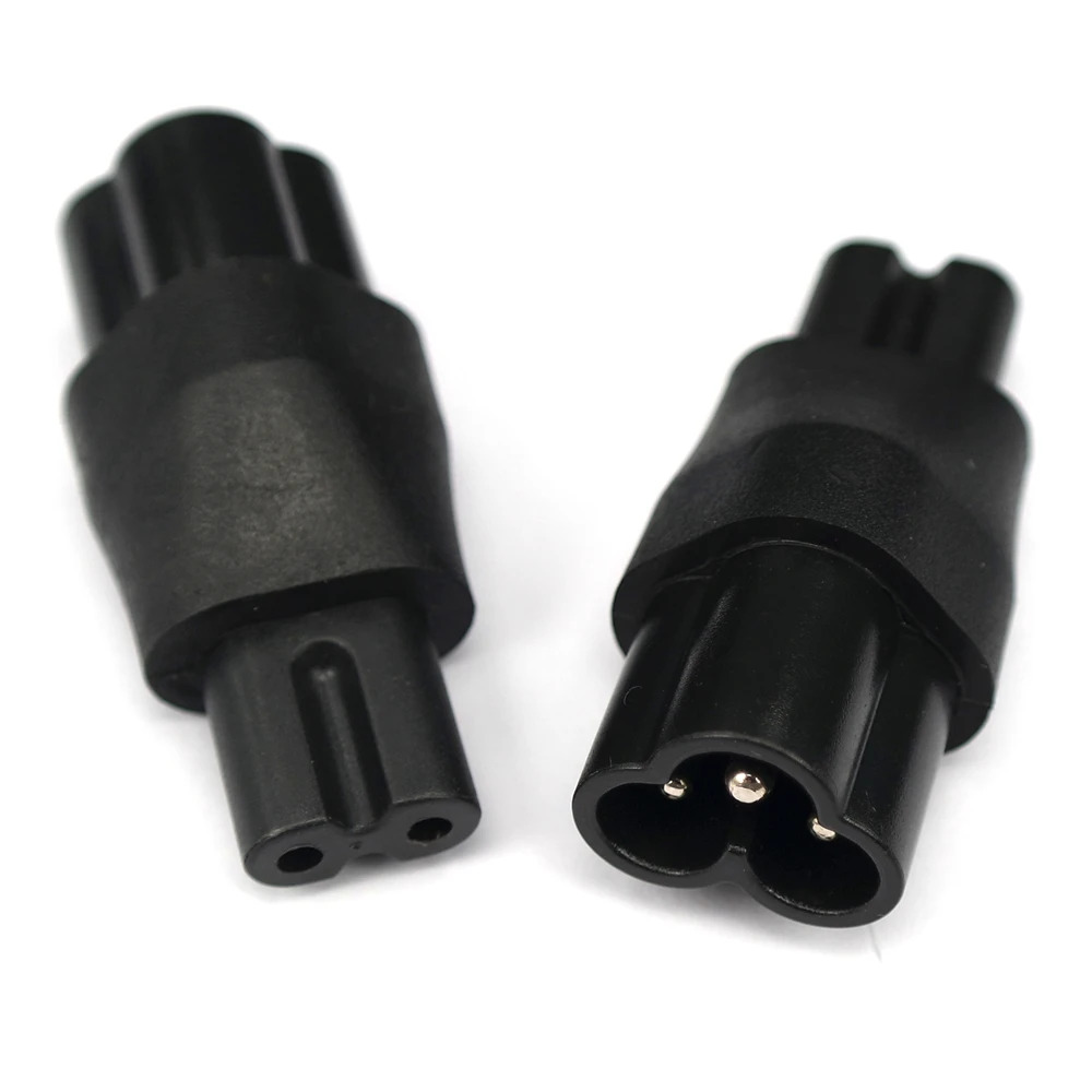 

Адаптер IEC 320 C5-C8, адаптер IEC 320 C8-C5 C6-C7, 2-контактный C7 Para EC 3-контактный Женский на 2-контактный Мужской Женский адаптер питания, преобразователь переменного тока