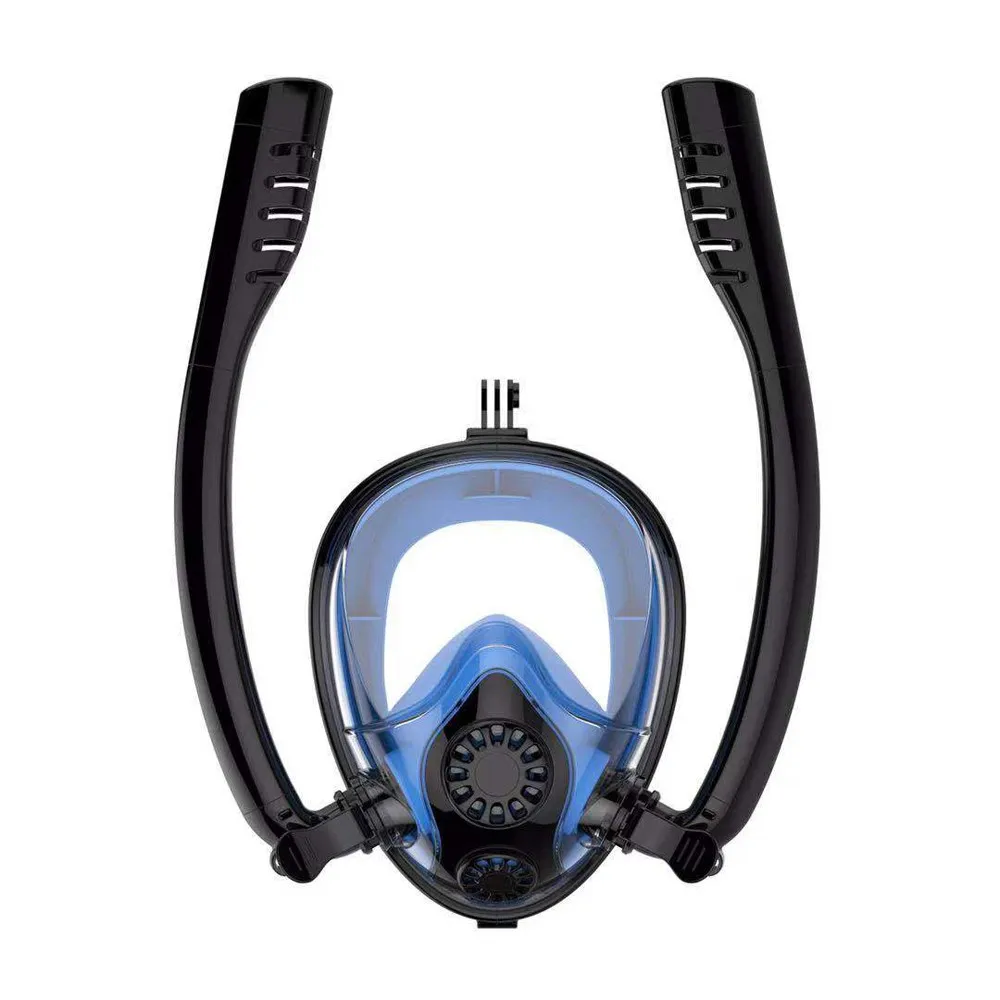 

Double Breath Tube Swimming Mask Full Face Under Water Snorkel Masks Anti-Fog Anti-Leak Snorkeling Diving Mask