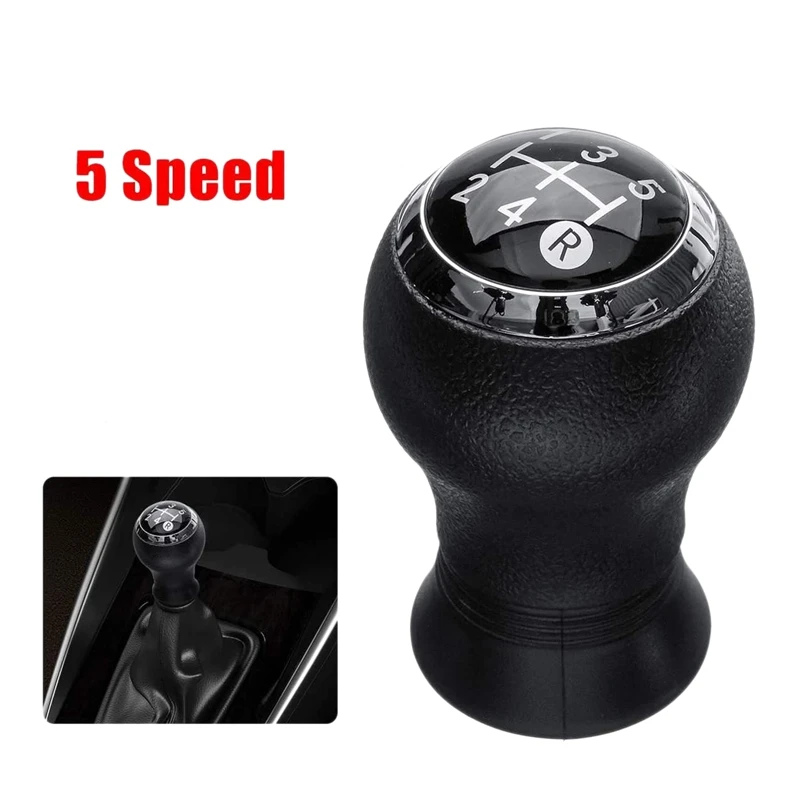 Ручка рычага переключения передач для Toyota Yaris Auris 2005 2006 2007 2008 2009 2010 черная 5