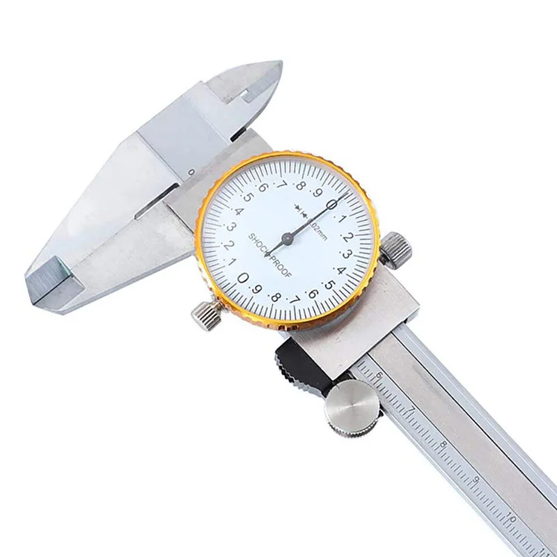 0-150mm Calipers High Precision Table Vernier Caliper with Watch Double-Way Shock-Proof Measuring Gauging Tools | Инструменты