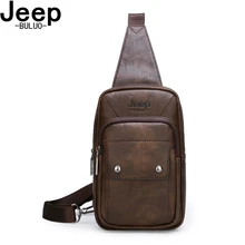 JEEPBULUO Brand Men Bags New Hot Crossbody crossbody bag Famous Brand Mans Leather Sling Chest Bags Fashion Casual