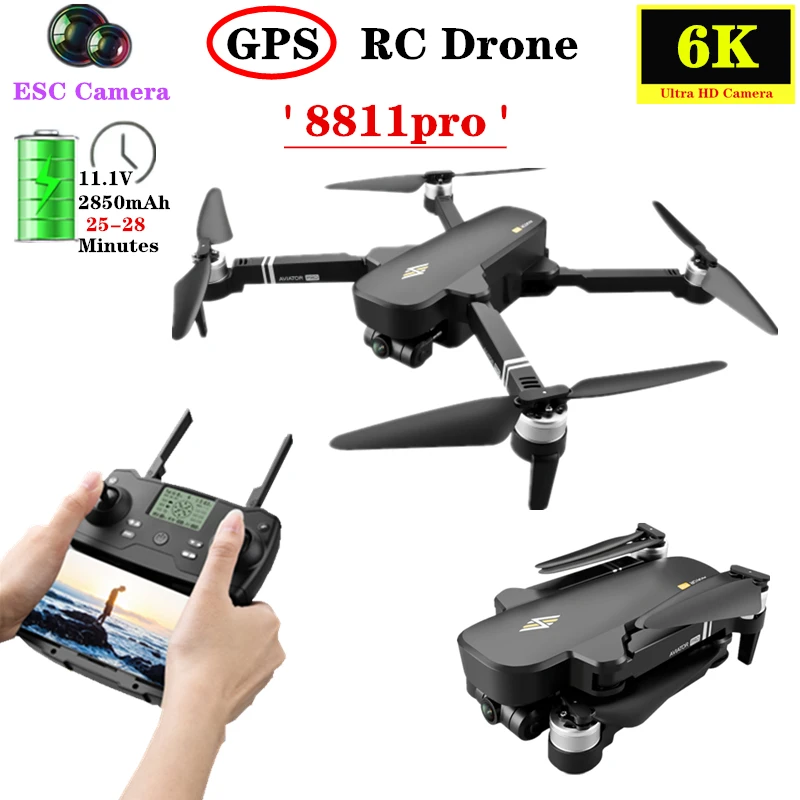 RC GPS Дрон 5G 4K ESC HD Камера жест Seldie Бла (беспилотный летательный аппарат бесщеточный