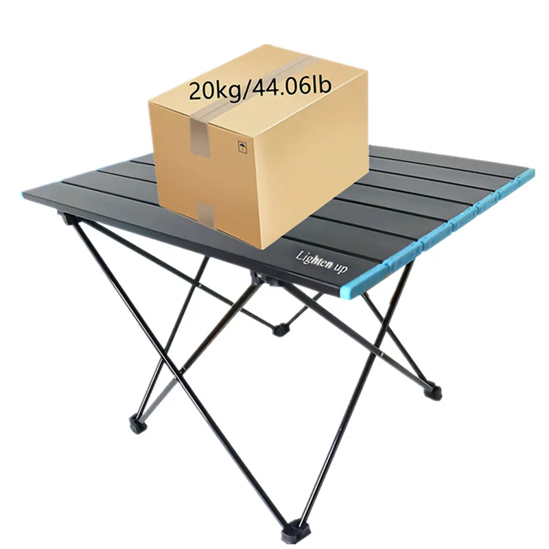 Практичный суперсветильник садовый стол из алюминиевого сплава с сумкой ткани