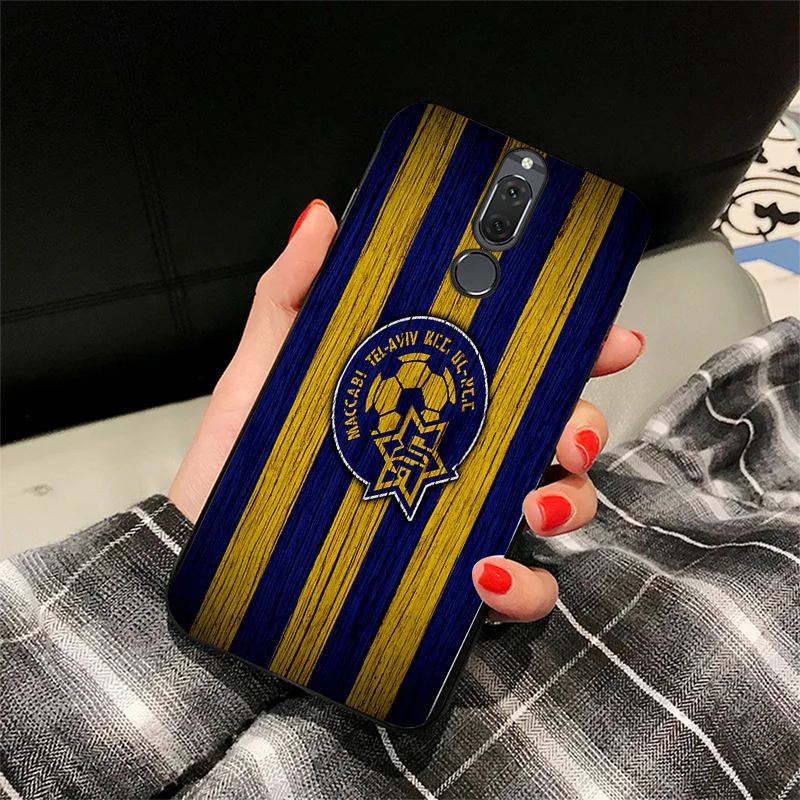 Чехол для телефона FC Maccabi Tel Aviv Huawei P10 P20 P30 Pro черный мягкий чехол из ТПУ DIY Honor 10 8 20 V10