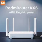 Маршрутизатор Xiaomi Redmi AX6, Wi-Fi 6, 6 ядер, 2,4 ГГц, 5 ГГц, двухдиапазонный, 3 гигабитных, скорость передачи данных 512 Мб