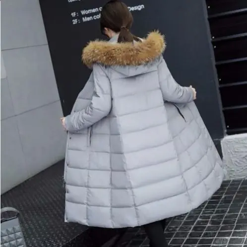 

Qukiss 2020 off season new cotton padded clothes women's middle length large size thickened warm slim long cotton padded clothes