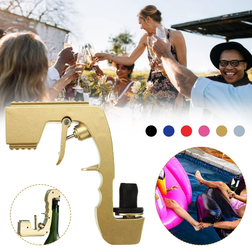 

Champagne Gun Wine Dispenser Bottle Beer Champagne Spray Gun Bottle Cap Wine Ejector Feeding Bar Tool Wine Bottle Stopper