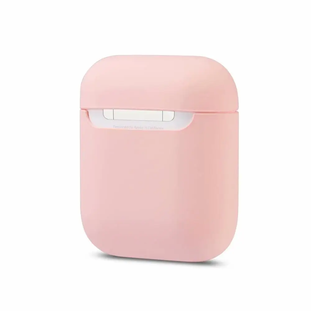 pink Чехол для AirPods, силиконовый, Bluetooth, беспроводной чехол для наушников, для Apple Airpods 2, защитный чехол, аксессуары для кожи, зарядная коробка, 1 шт - Цвет: pink