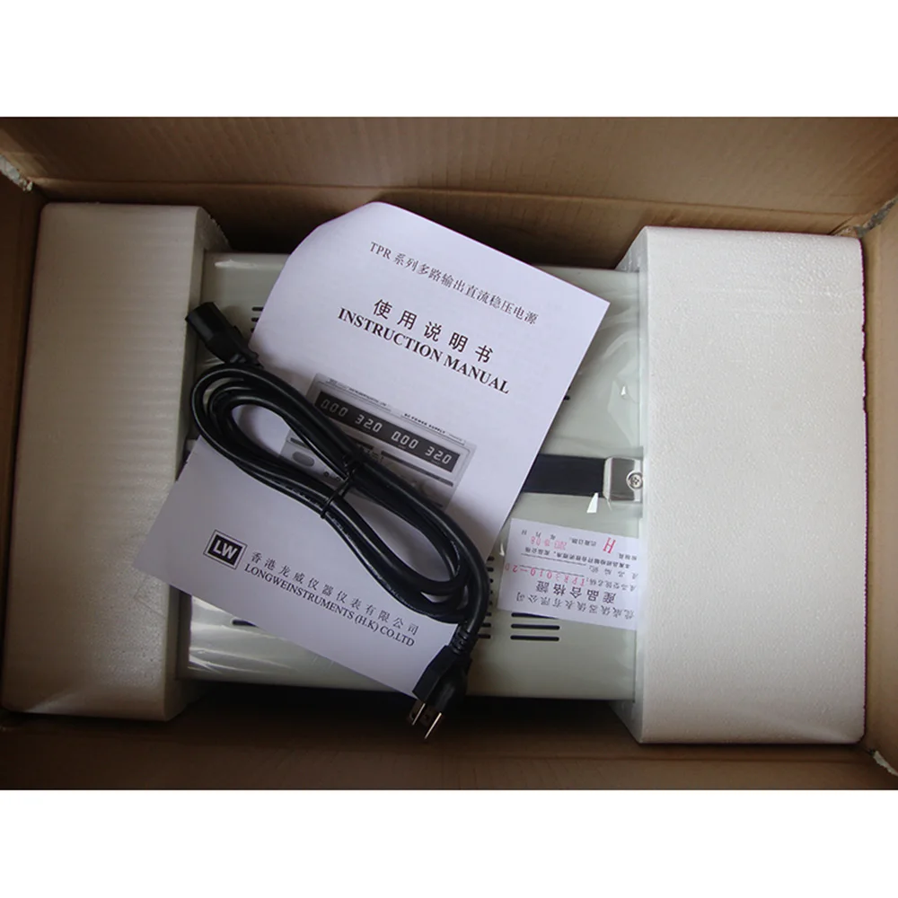 

LW TPR-3010-2D 30V 10A Dual Channel Output 300W Power Digital Adjustable Switching Linear DC Regulated Power Supply