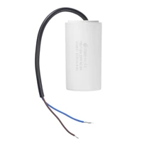 uxcell cbb60 run capacitor 100uf 250v ac 2 wires 5060hz cylinder 93x49mm white for air compressor water pump motor