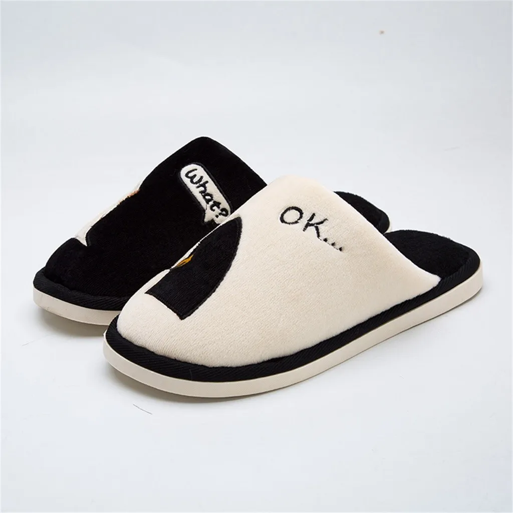 Зимняя мужская обувь на плоской подошве и платформе теплая Домашняя Милые