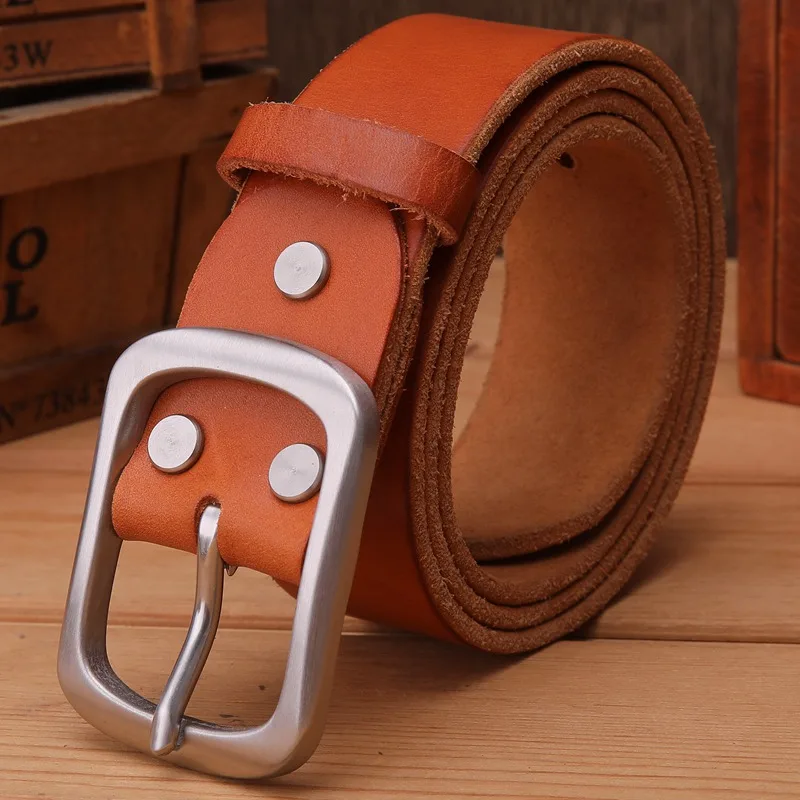 steel buckle camel Нержавеющая сталь Пряжка ремень для мужской ремень класса люкс полное зерно Настоящее натуральная кожа дизайнерский мужской ремень высокого качества мягкий - Цвет: steel buckle camel