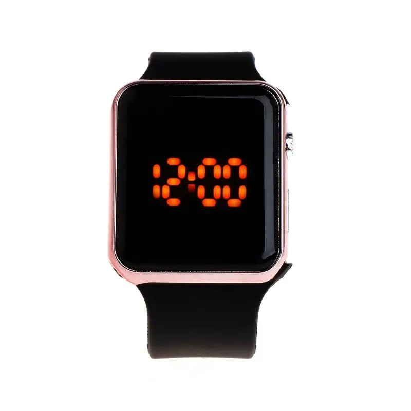 Мужские спортивные часы Wo мужские с силиконовым светодиодом цифровые наручные