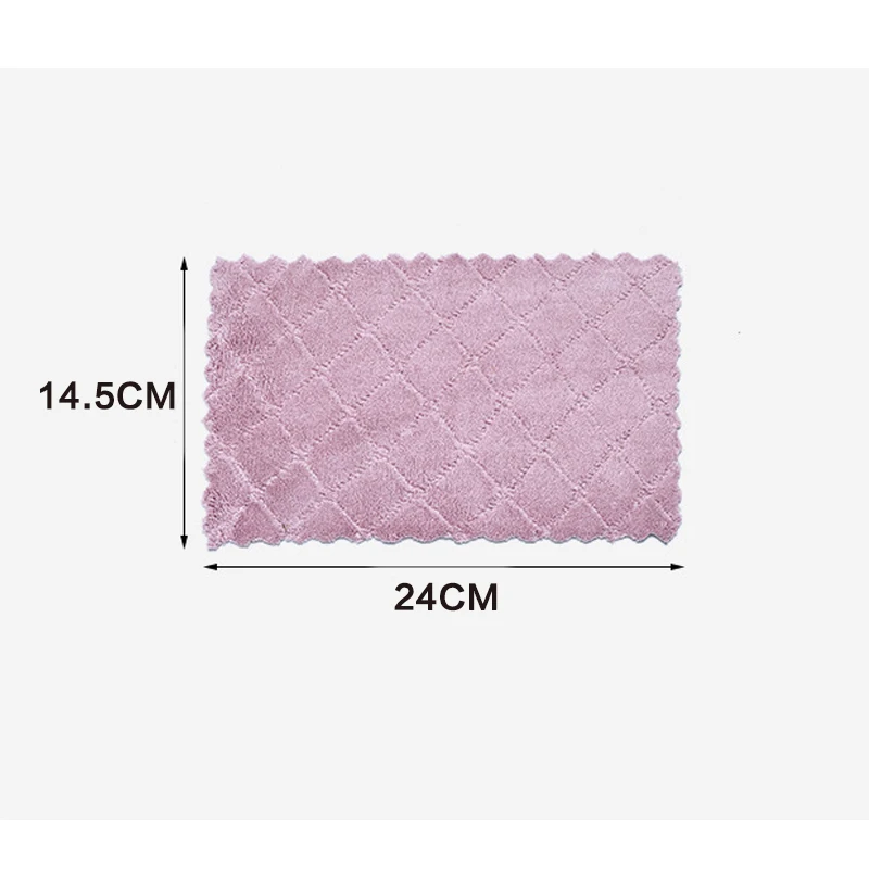 

Water Absorbent Dishcloth Thickened Wipes Microfiber Tablecloth Kitchen Accessories Tools Towel Cleaning Cloth
