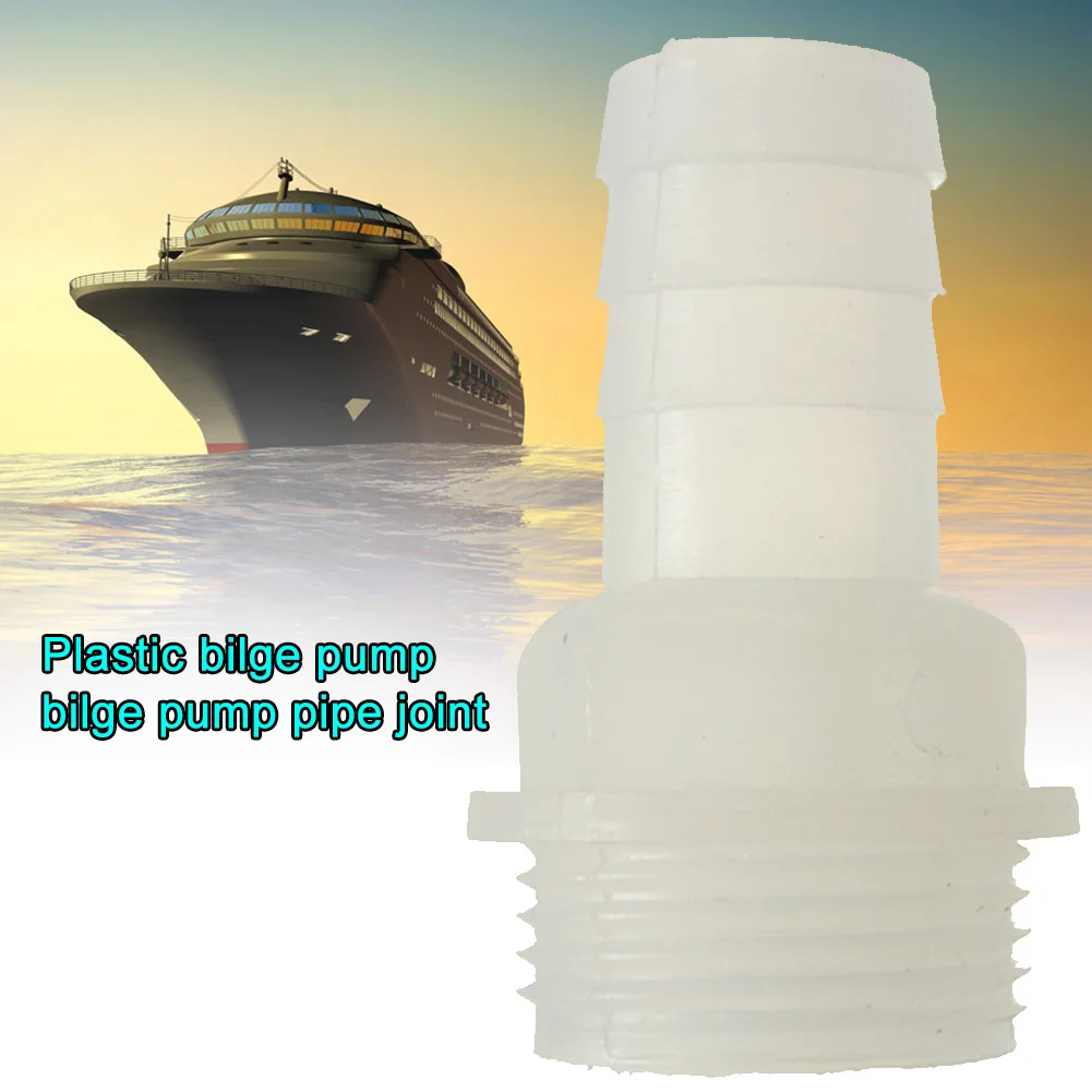 

19mm Hose Durable Repair Joint Tool Bilge Pump Connector Thru Hull Fitting Accessories Boat Yacht Practical Marine Plastic White