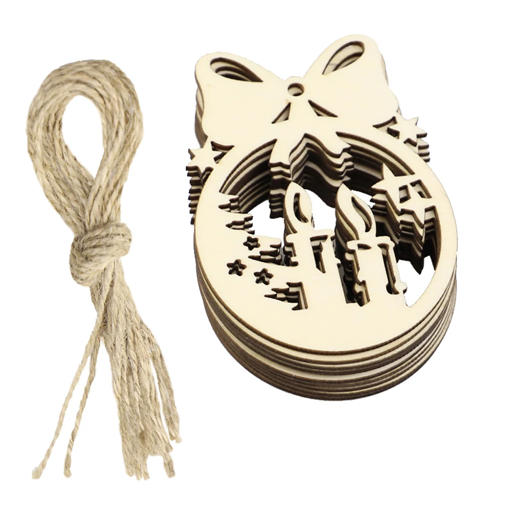 20 шт. подвесные деревянные украшения для рождественской елки|Кулоны и подвески| |