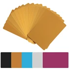 50 шт. металлические визитные карточки без рисунка материал алюминий лазерная маркировка специальная печать логотипа портативная визитная карточка сделай сам