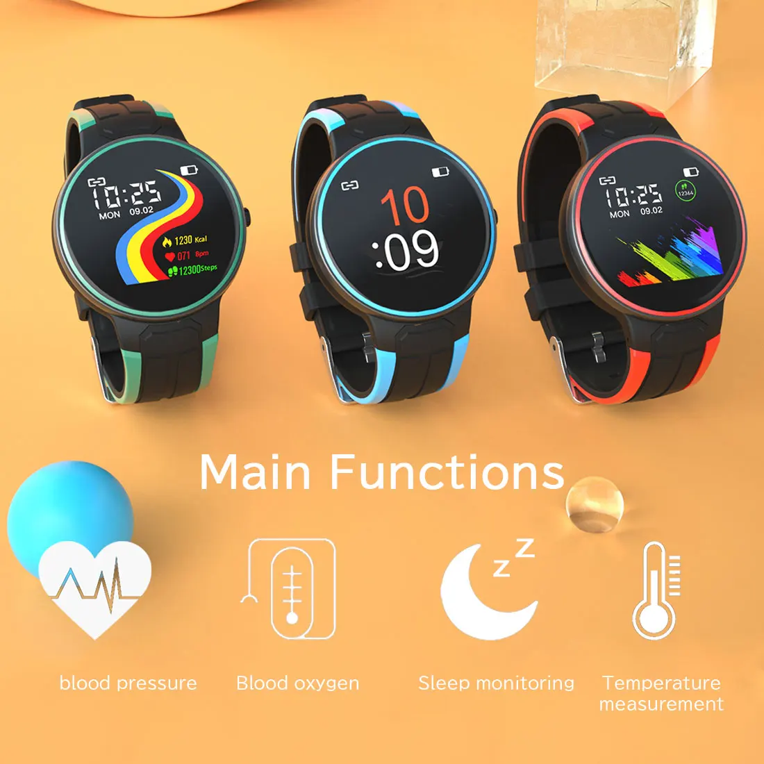 Круглые Смарт часы es для телефонов Android и iOS совместимы с iPhone Samsung IP67