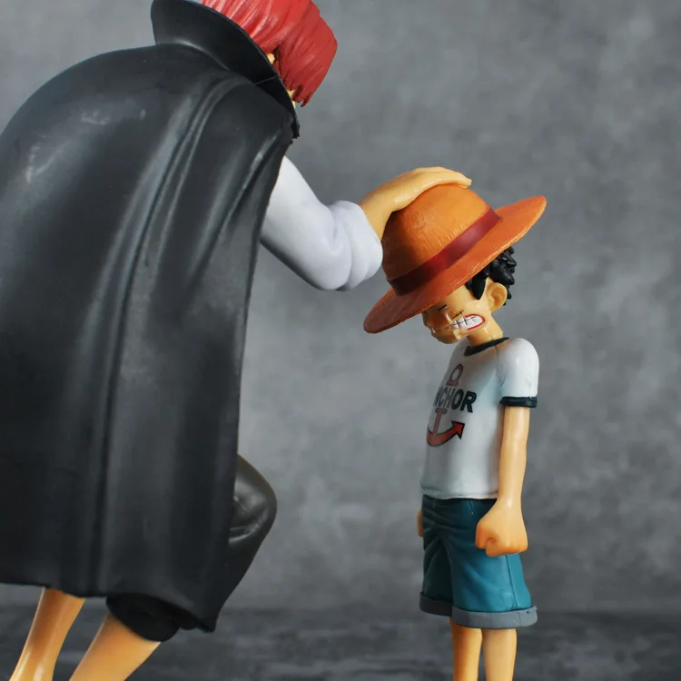 Аниме One Piece Monkey D Luffy & Shanks подвижные сцены 18 см ПВХ экшн Коллекция Фигурки Модель