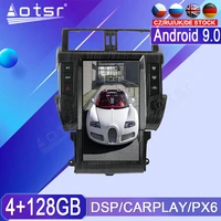 android tesla gps navi car multimedia tape recorder radio player auto for toyota land cruiser prado 150 2014 2017 px6 head unit
