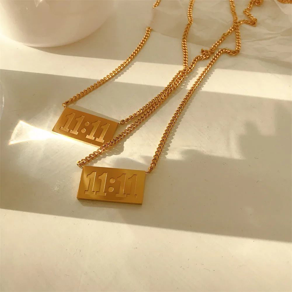 Ожерелье из нержавеющей стали с цифрами для женщин и девушек | Украшения